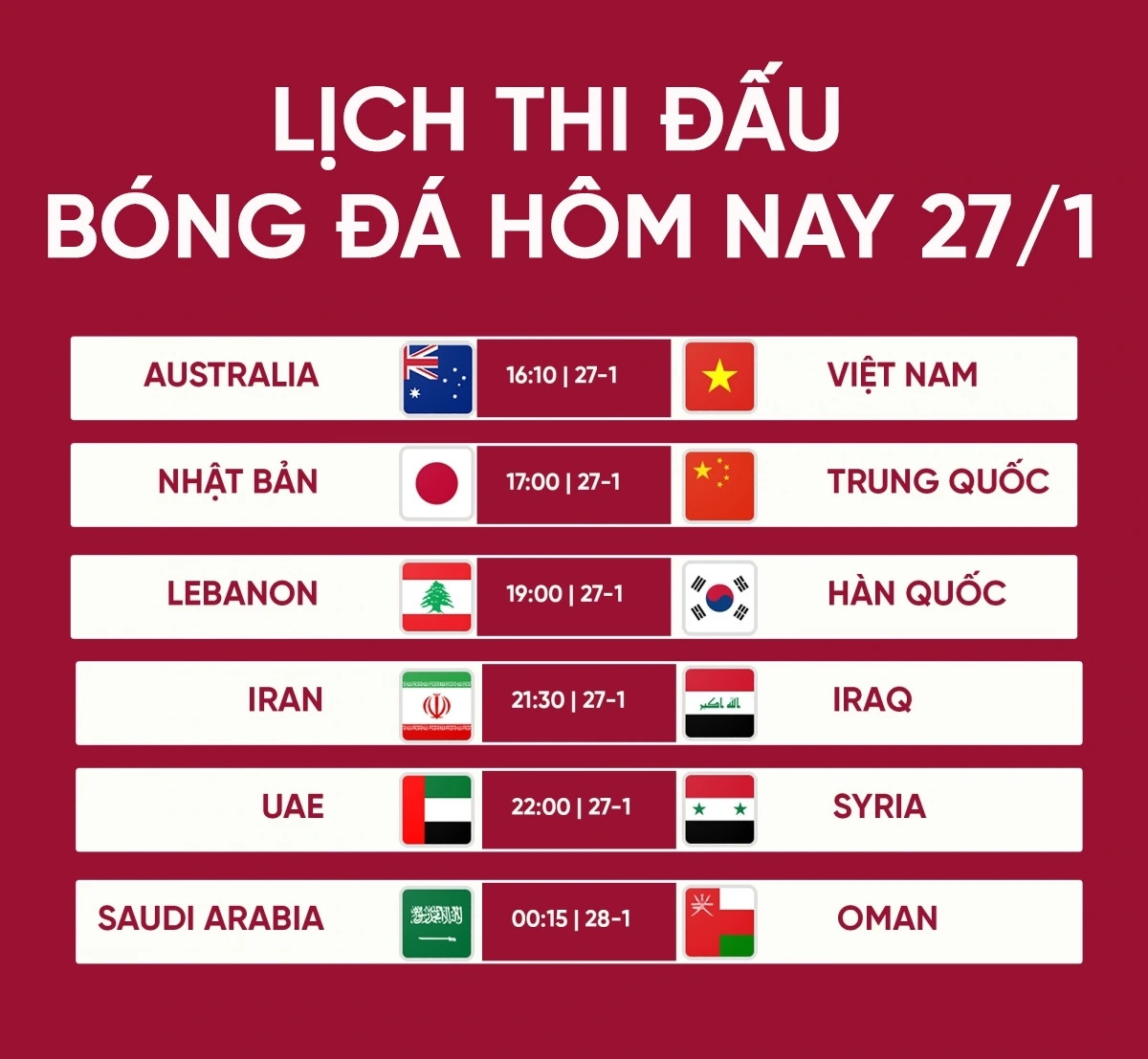Lịch thi đấu bóng đá hôm nay và thông tin cần biết